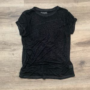 Sheer Black Tee